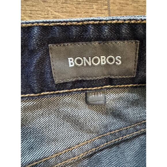 Bonobos Mens Straight Leg Dark Wash Jeans Size 34 x 32 (ACTUAL 33 X‎ 31) - Picture 5 of 8